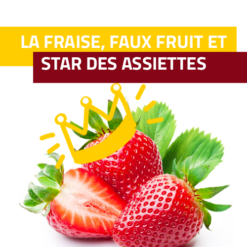 La fraise, faux fruit et star des assiettes gourmandes La fraise, faux fruit et star des assiettes gourmandes