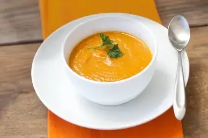 Velouté de potimarron et de marrons (chaud)